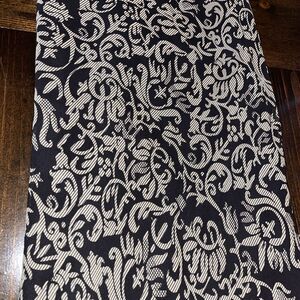 VTG Y2K Anthropology Chelsea & Violet Women’s Skirt 100% Silk Maxi L Black/Taupe